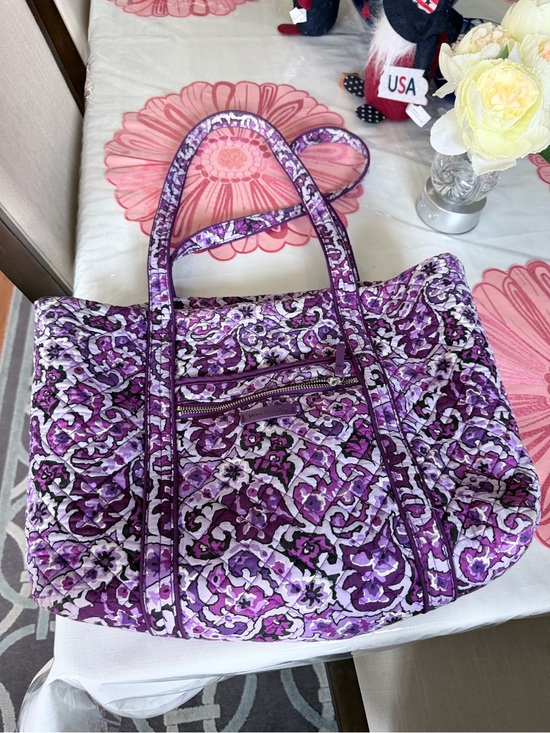 Vera Bradley Handbags - Vera Bradley Purple Quilted Floral Tote
